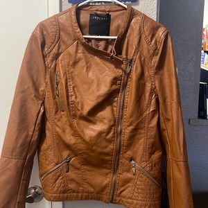 Therapy faux leather jacket